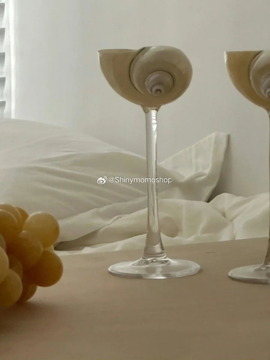 Natürliche Muschel Weinglas handgemachte Hochzeit Cocktailgläser Martini Gläser Weihnachtsgeschenk Dekoration Schmuck Teller Ornamente - G﻿YLDNE GRÆNSE Gourmet Online Shop 