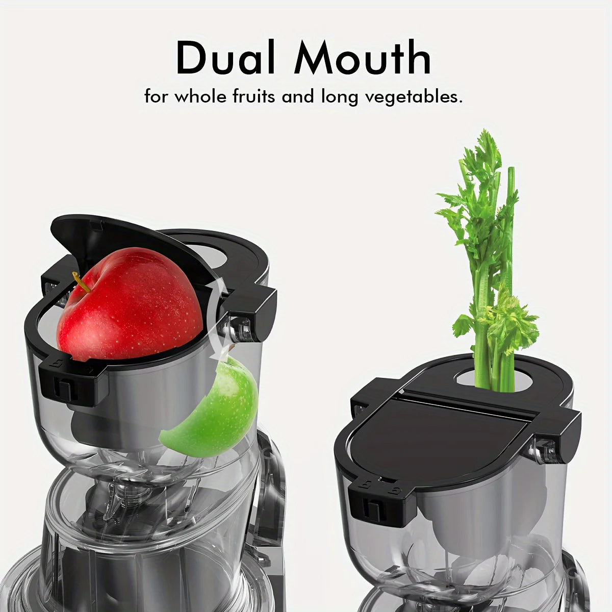 SiFENE Cold Press Juicer Machine - einfaches Entsaften von ganzen Früchten und Gemüse, Slow Masticating Technology, hohe Ausbeute, BPA-frei, grau - G﻿YLDNE GRÆNSE Gourmet Online Shop 