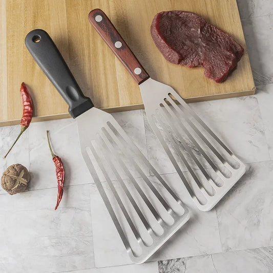 Edelstahl Fischspatel Küche Braten Pfannenwender Steak Pfannenwender Teppanyaki Werkzeug Aal Pfannenwender Mehrzweckpfannenwender - G﻿YLDNE GRÆNSE Gourmet Online Shop 