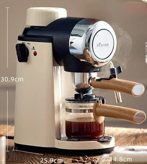 Zuhause Kleine Halbautomatische Büro All-in-One-Maschine Amerikanische Handmahlung Brühen Kaffeekanne Kaffeemaschine Kaffeemaschine - G﻿YLDNE GRÆNSE Gourmet Online Shop 