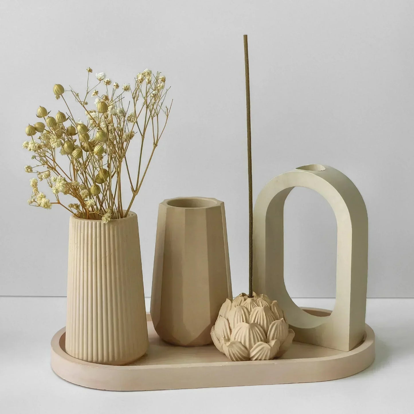 3D Blumen Arrangiergerät Vase Epoxidharz Silikonform DIY Zement Vase Form Home Decor Ornament Blume Arranger Form Handwerk - G﻿YLDNE GRÆNSE Gourmet Online Shop 