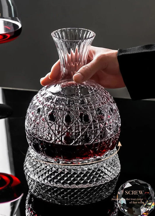 Kristallglasbecher für Wein, Rotationsbecher, Weinbelüfter, Dekanter, Gläser, Becher, kreative Geschenke, 1500ml Haushaltstrinkgeschirr - G﻿YLDNE GRÆNSE Gourmet Online Shop 