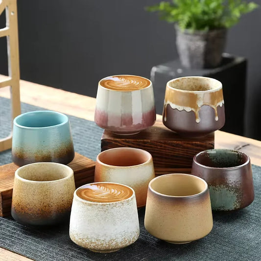 Retro Teetasse Ofen Transformation Keramik Kaffeetasse Haushalt Wasserschale Rohe Keramik Kreatives Büro Trinkgeschirr 200ML - G﻿YLDNE GRÆNSE Gourmet Online Shop 