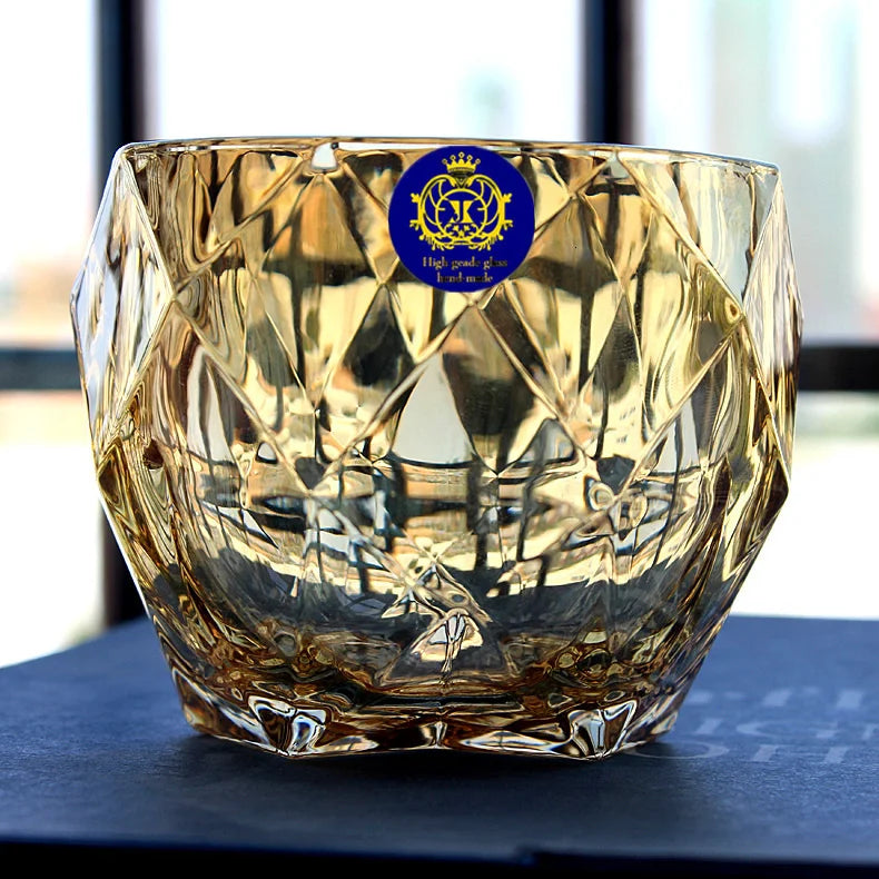 Goldener Kristall Whisky Gläser Europäischer Stil Luxuriös Haus Wein Gläser Glitzernder XO Chivas Cognac Brandy Snifters Bierkrug - G﻿YLDNE GRÆNSE Gourmet Online Shop 