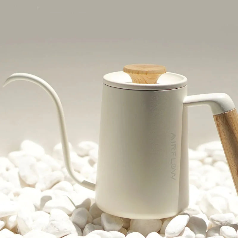 AIRFLOW Pour Over Kaffeekessel 300ml 600ml Edelstahl Schwanenhalskanne Home Barista Kaffee Zubehör - G﻿YLDNE GRÆNSE Gourmet Online Shop 