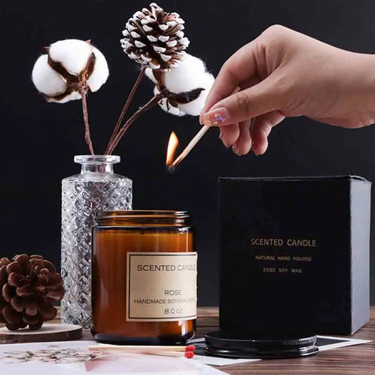 Duftkerzen Rauchfrei Soja Kerze Ätherisches Öl Aromatische Kerze Luxus Dekoration Kerze Hochzeit Geschenke Party Home Decoration - G﻿YLDNE GRÆNSE Gourmet Online Shop 