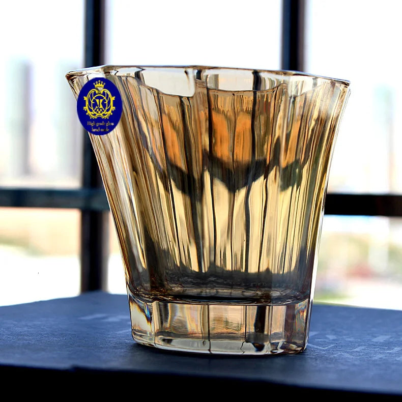 Goldener Kristall Whisky Gläser Europäischer Stil Luxuriös Haus Wein Gläser Glitzernder XO Chivas Cognac Brandy Snifters Bierkrug - G﻿YLDNE GRÆNSE Gourmet Online Shop 