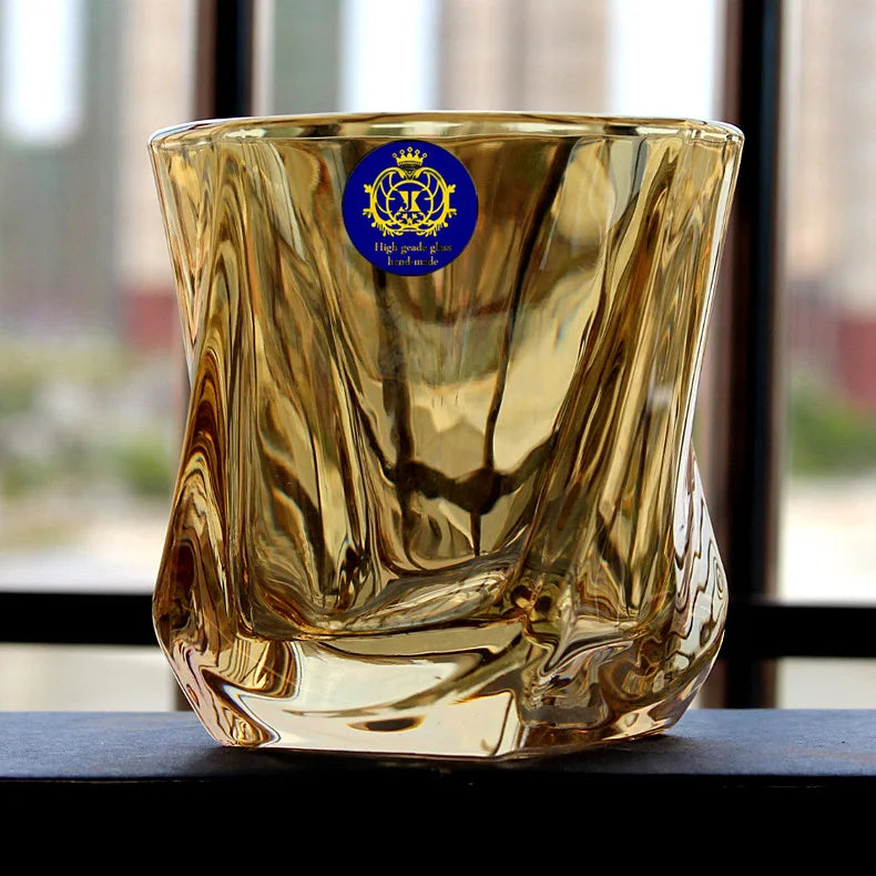 Goldener Kristall Whisky Gläser Europäischer Stil Luxuriös Haus Wein Gläser Glitzernder XO Chivas Cognac Brandy Snifters Bierkrug - G﻿YLDNE GRÆNSE Gourmet Online Shop 