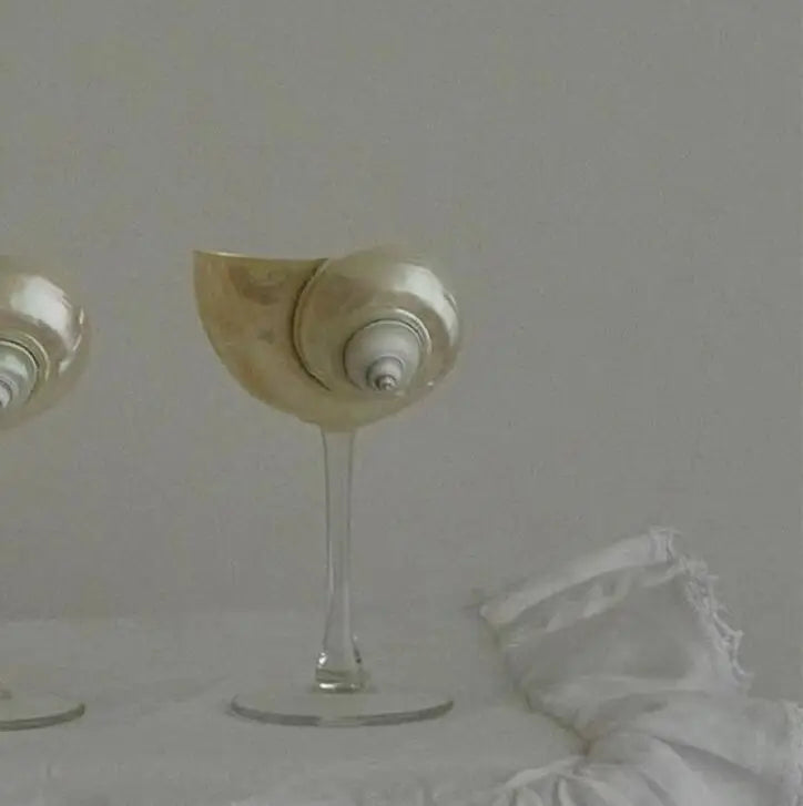 Natürliche Muschel Weinglas handgemachte Hochzeit Cocktailgläser Martini Gläser Weihnachtsgeschenk Dekoration Schmuck Teller Ornamente - G﻿YLDNE GRÆNSE Gourmet Online Shop 