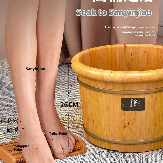 Fußbad Holz Comfort Household Solid Wood Foot Washing Bucket Insulated Wood - G﻿YLDNE GRÆNSE Gourmet Online Shop 
