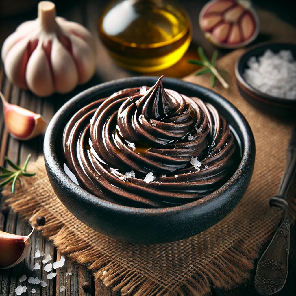 Schwarzes Knoblauch Mousse / Paste - G﻿YLDNE GRÆNSE Gourmet Online Shop 