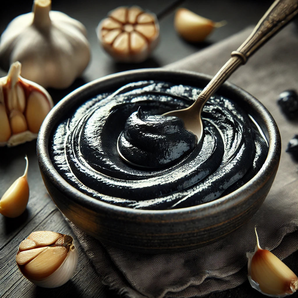 Schwarzes Knoblauch Mousse / Paste - G﻿YLDNE GRÆNSE Gourmet Online Shop 