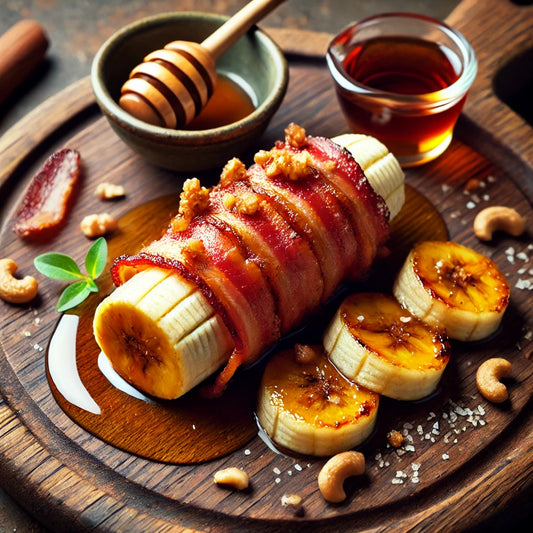 Gebratene Banane mit Bacon und Ahornsirup - G﻿YLDNE GRÆNSE Gourmet Online Shop 