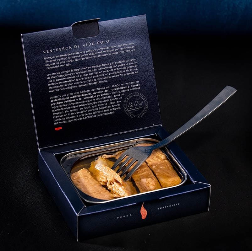 Roter Thunfischbauch aus der Dose, Balfegó - G﻿YLDNE GRÆNSE Gourmet Online Shop 